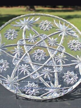 Vintage EAPC Anchor Hocking Star Of David Platter Large